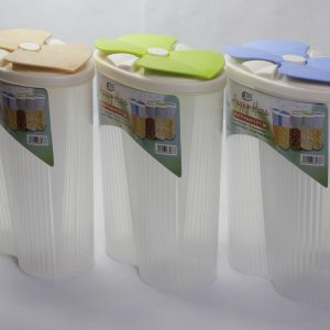2-in-1 partitioned airtight storage jar Karachi - Plastika Karachi