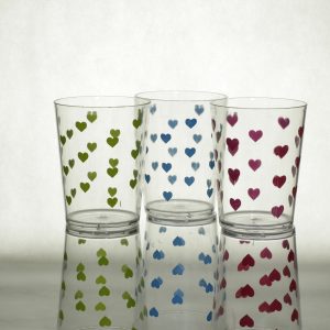 Smart 2 piece portable plastic glass set Karachi - Plastika Karachi