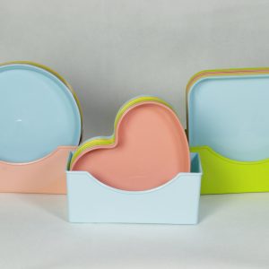 Round shape serving plate set with stand for Eid Karachi - Plastika Karachi