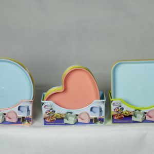 Round shape serving plate set with stand for Eid Karachi - Plastika Karachi
