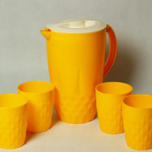 Plastic jug with 4 glasses drink set Karachi - Plastika Karachi